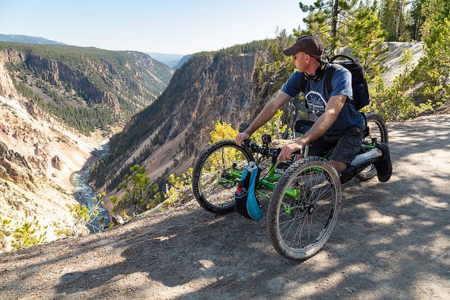 Here's Dave Exploring the Sublime Point Trail.